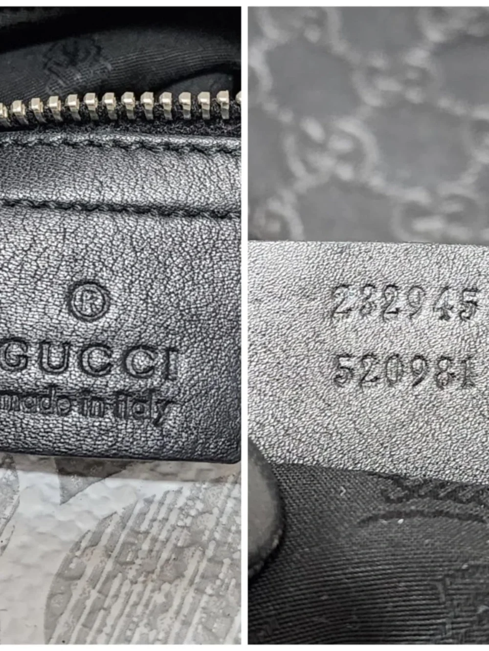 Authentic GUCCI Guccissima Leather Twins Large Hobo Bag Black